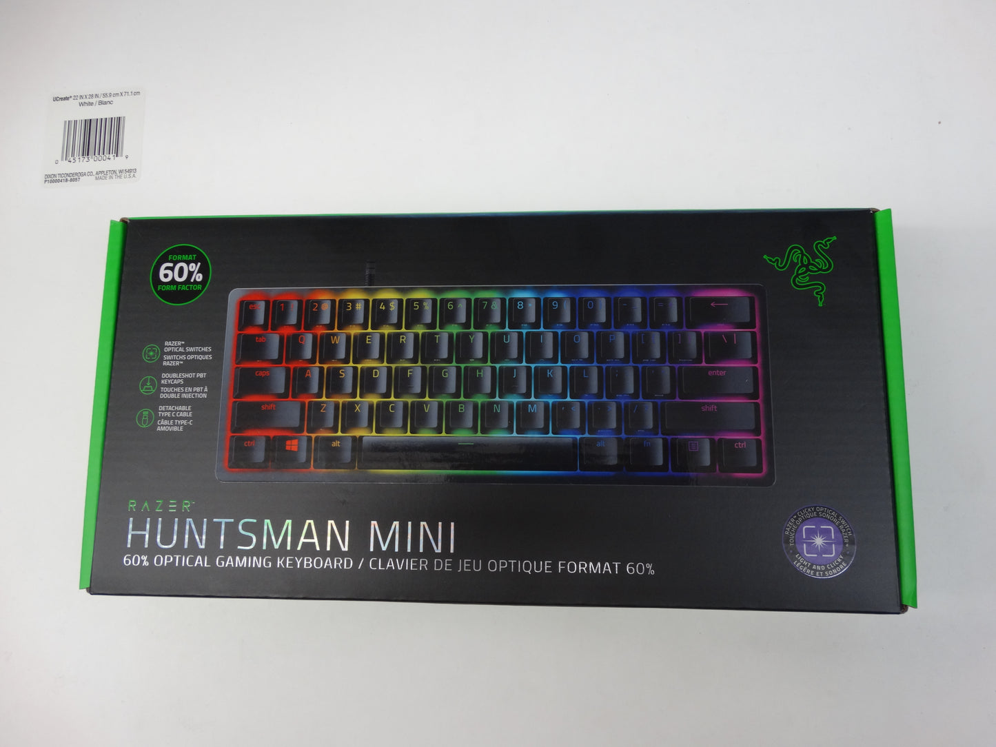 Razer Huntsman Mini 60% Optical Gaming Keyboard – Chroma RGB, Clicky Switches
