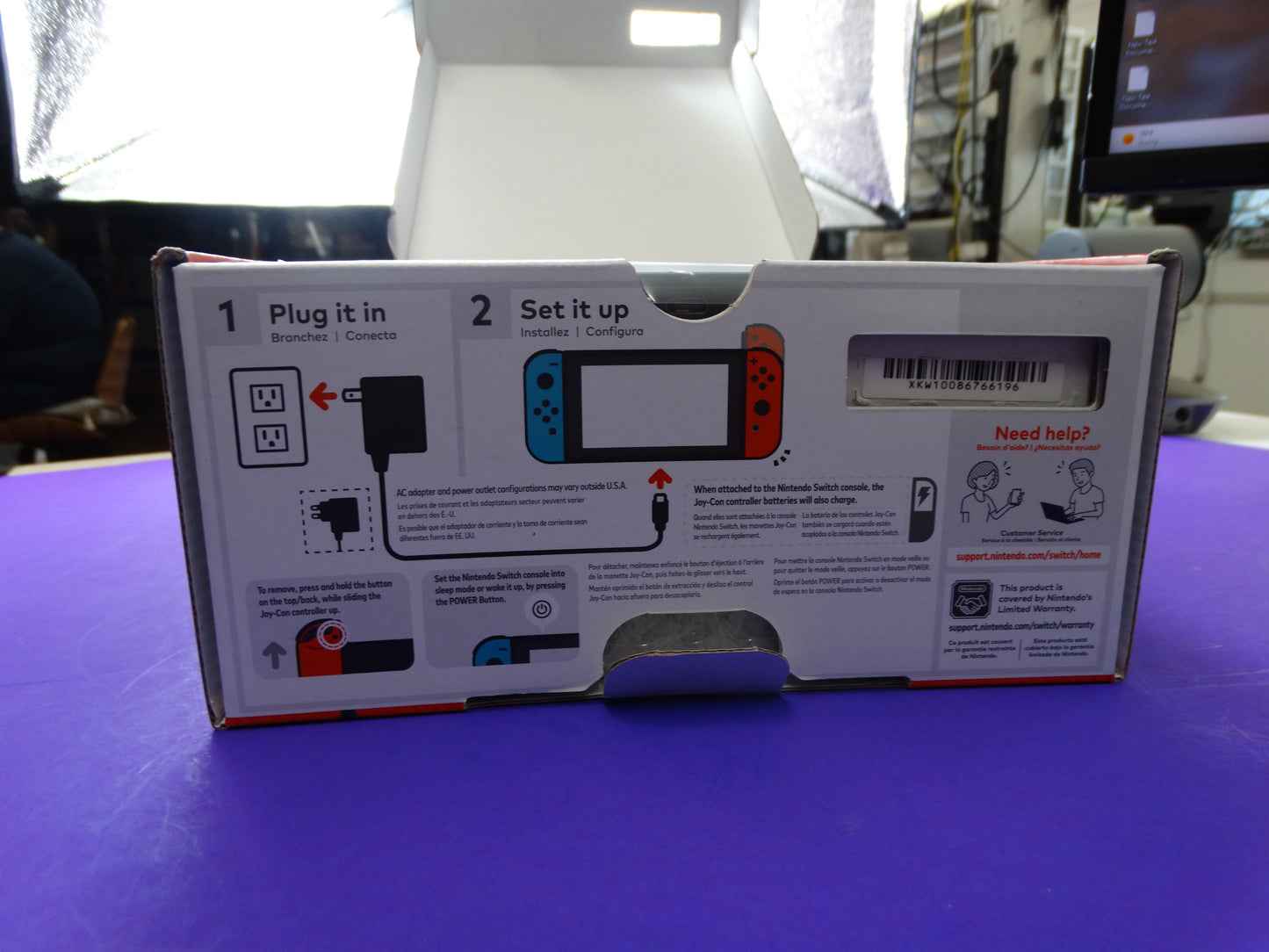 Brand New Nintendo Switch Console – Neon Red/Blue Joy-Con, Latest Model
