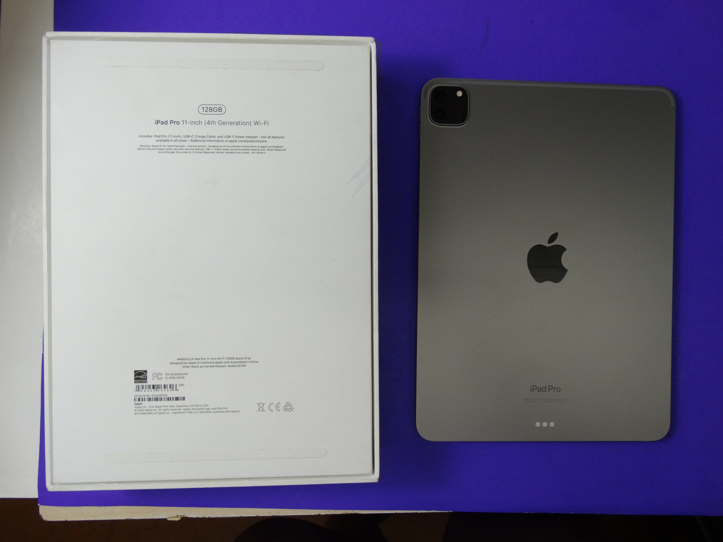 Apple iPad Pro 11-inch (4th Gen, 2022) ā 128GB Wi-Fi, Model A2759