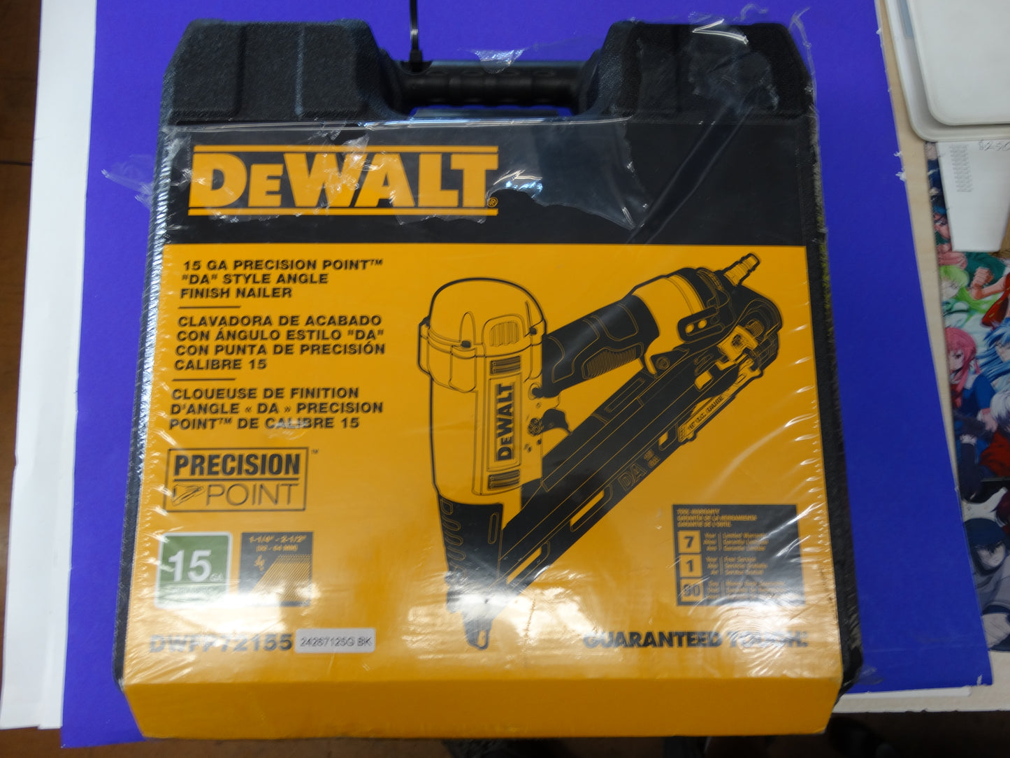 DeWalt DWFP72155 β Heavy-Duty Angled Finish Nailer for Trim & Carpentry