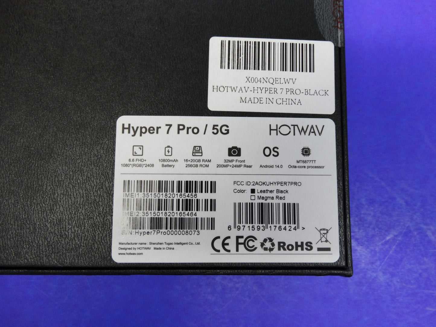 Hotwav Hyper 7 Pro 5G Rugged Smartphone New Unlocked