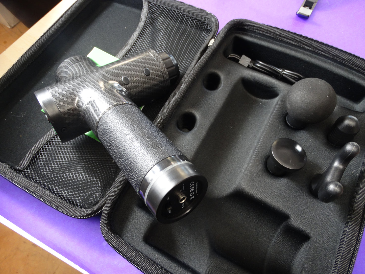 Deep Tissue Massage Gun – Portable Muscle Massager with 4 Heads & Carrying Case - WeBuyElectronic