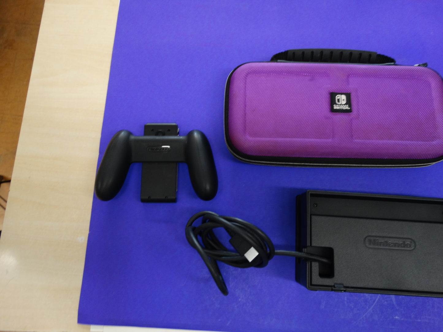 Nintendo Switch Console (Neon Red/Blue) with Dock, Joy-Con Grip, Charger, HDMI & Carrying Case – Complete Set - WeBuyElectronic
