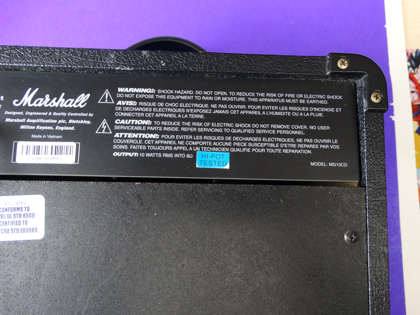 Marshall MG10CD 10-Watt Guitar Combo Amplifier – Compact Practice Amp - WeBuyElectronic