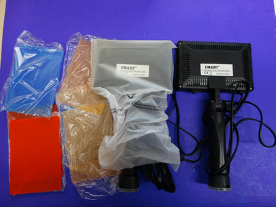 Emart 60 LED Continuous Portable Lighting Kit – Tabletop Photography & Video Studio Lights (2 Sets + Color Filters) - WeBuyElectronic