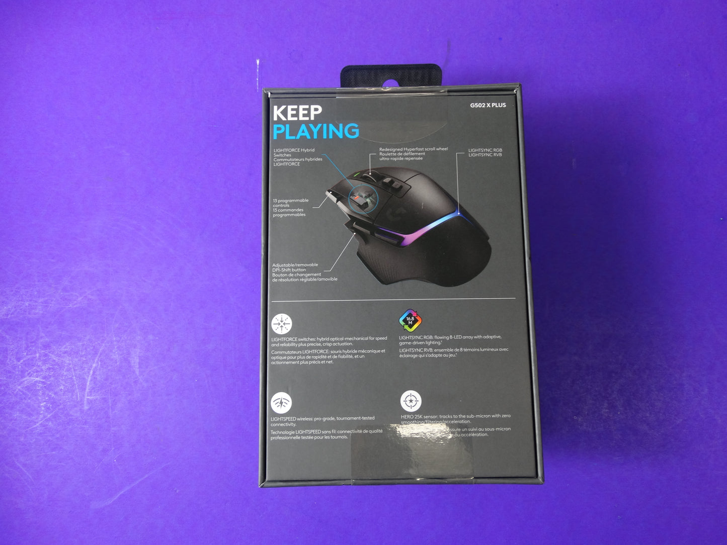 Logitech G502 X PLUS – LIGHTSPEED Wireless RGB Gaming Mouse