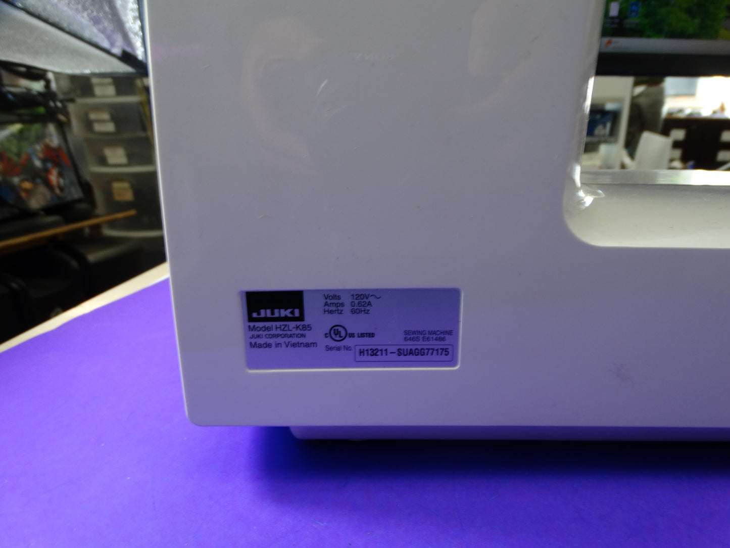 JUKI HZL-K85 Computerized Sewing Machine – 150 Stitch Patterns & Automatic Buttonholes