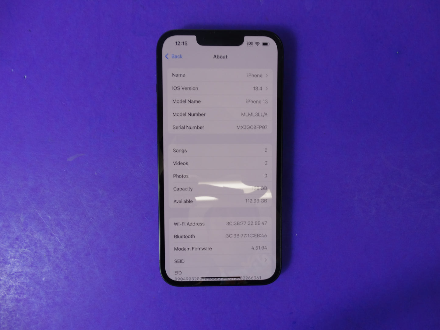 Apple iPhone 13 (Midnight, 128GB) – Tracfone / Straight Talk – 100% Battery Health