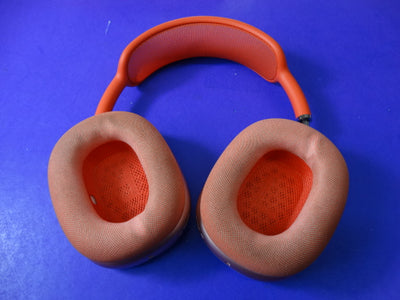 Apple AirPods Max – Pink Aluminum Ear Cups, Red Headband, A2096 – Premium Wireless Audio