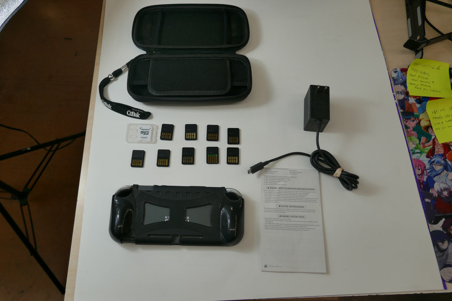 Nintendo Switch Lite Gray Bundle – 512GB SD Card + 9 Game Cartridges (Pokémon, Skyrim, Persona 5, Hogwarts & More)