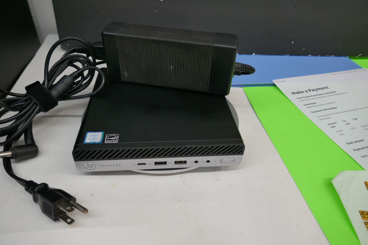 HP ProDesk 600 G3 Mini PC | Intel Core i5-7500T 2.7GHz | 8GB RAM | 128GB SSD | Windows 10 Pro