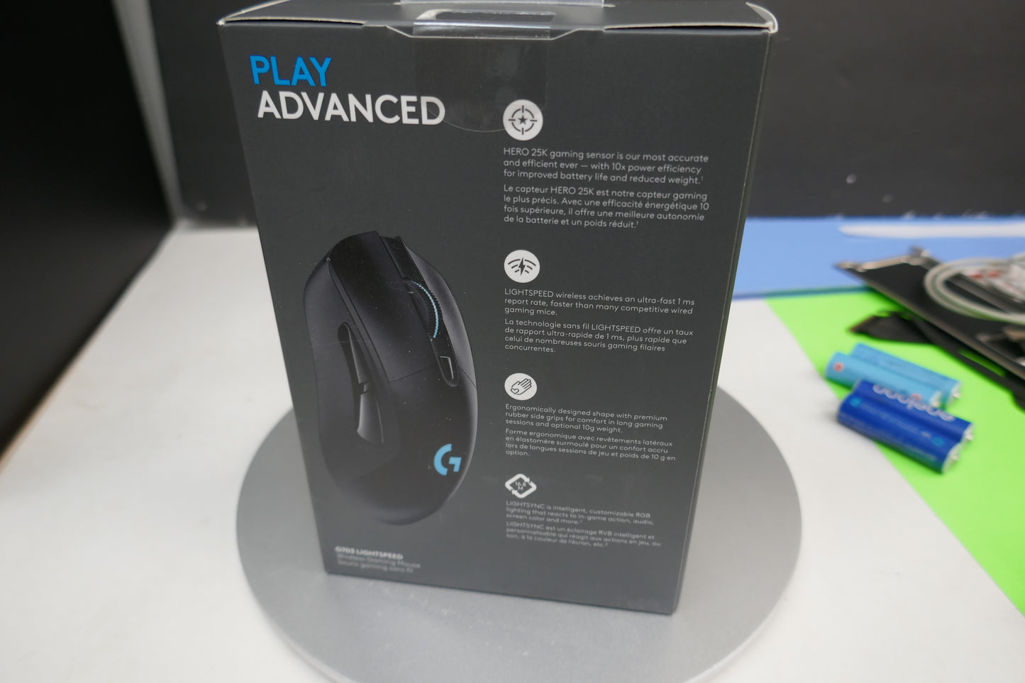 Logitech G703 (910-005638) Lightspeed Wireless Gaming Mouse – HERO Sensor, RGB, Rechargeable