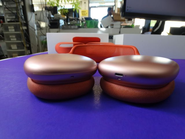 Apple AirPods Max – Pink Aluminum Ear Cups, Red Headband, A2096 – Premium Wireless Audio - WeBuyElectronic