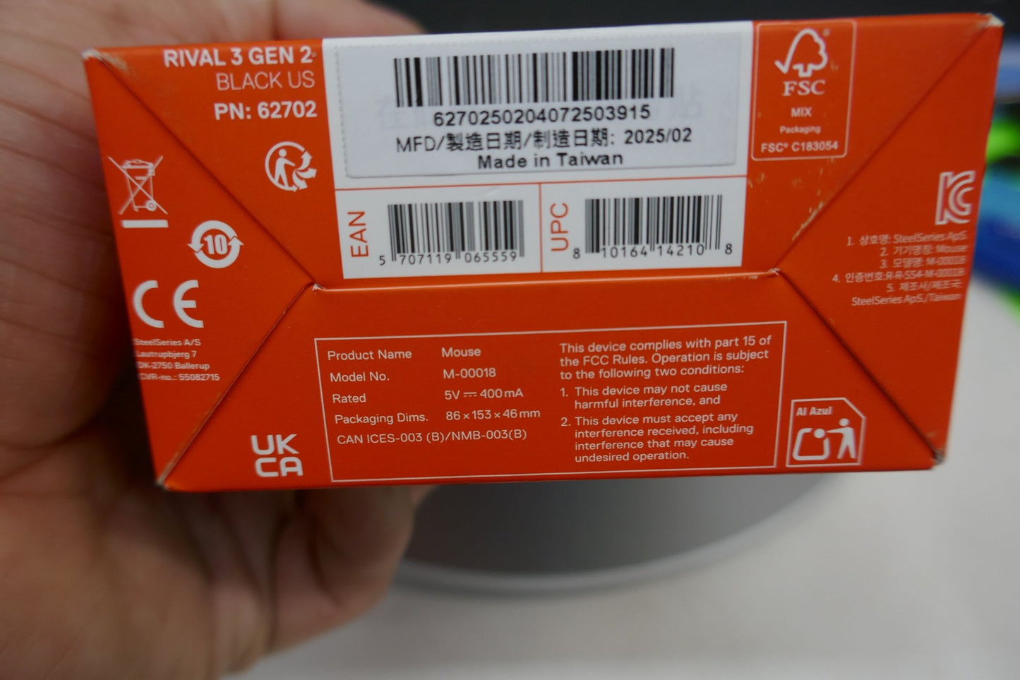 New SteelSeries Rival 3 Gen 2 RGB Wired Optical Gaming Mouse – Precision 8,500 CPI Sensor - WeBuyElectronic