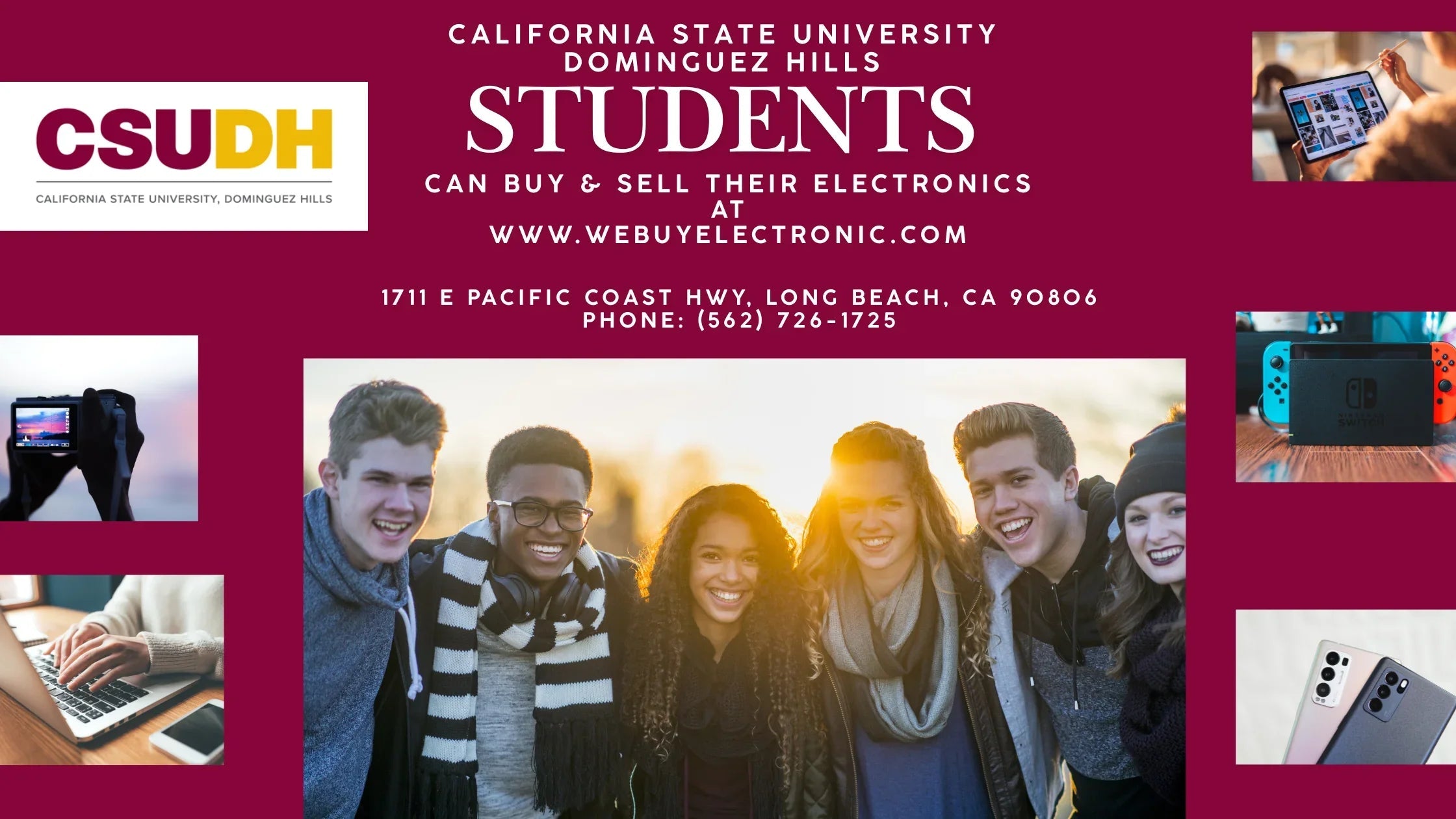 California State University Dominguez Hills Students Can Sell & Buy Electronics at WeBuyElectronic.com - WeBuyElectronic