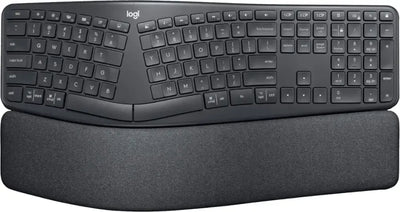 Logitech ERGO K860 Ergonomic Wireless Keyboard – Split Design, Palm Rest, Windows/Mac Compatible – Black - WeBuyElectronic