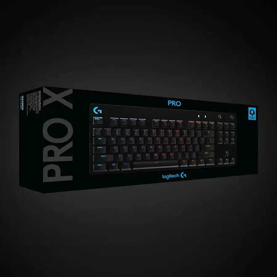 "Logitech G PRO TKL Wired Mechanical Gaming Keyboard – GX Blue Clicky Switches, RGB Backlit – Black - WeBuyElectronic"