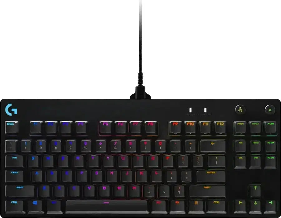 "Logitech G PRO TKL Wired Mechanical Gaming Keyboard – GX Blue Clicky Switches, RGB Backlit – Black - WeBuyElectronic"