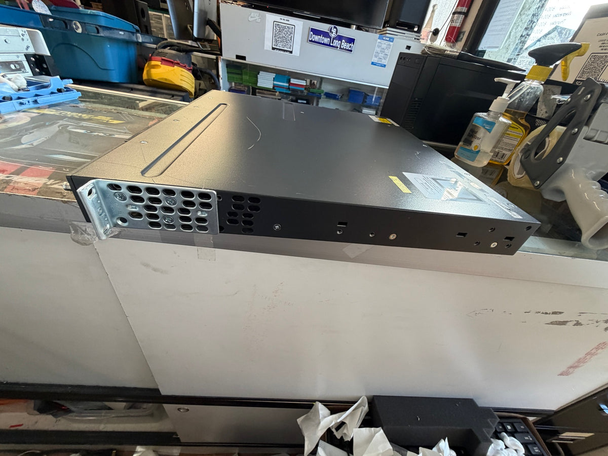 Cisco Catalyst 3750-X Managed Network Switch Right Side with Rack Bracket