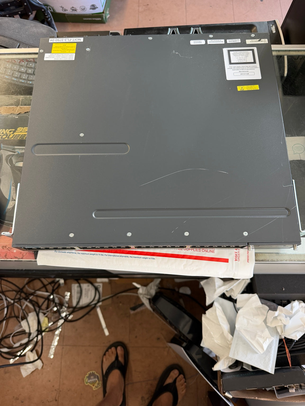 Cisco Catalyst 3750-X WS-C3750X-48P-S V02 48-Port Gigabit PoE+ Network Switch Dual PSU