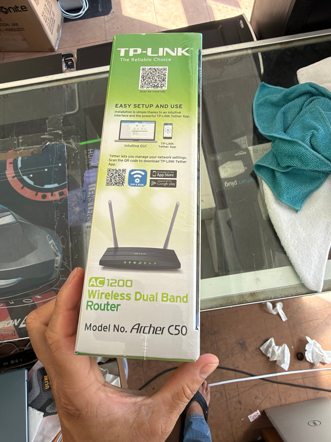 TP-Link Archer C50 AC1200 Wireless Dual Band Router with TP-Link Tether App easy setup information