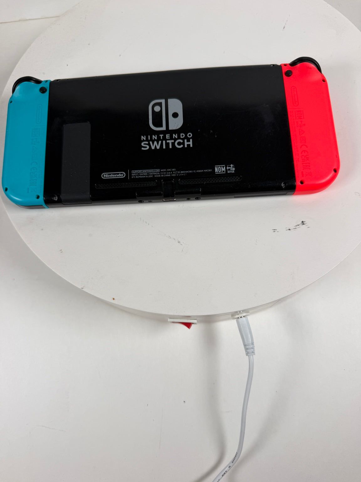 Nintendo Switch Original Black Dock Rear View