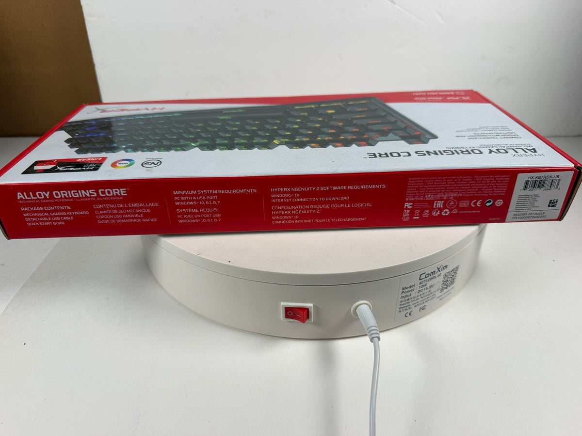 HyperX Alloy Origins Core mechanical gaming keyboard packaging angle