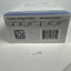 A white and blue cardboard box of Nova Hearing aids, showing the back side with text about transport and operating conditions, a QR code, and a barcode.