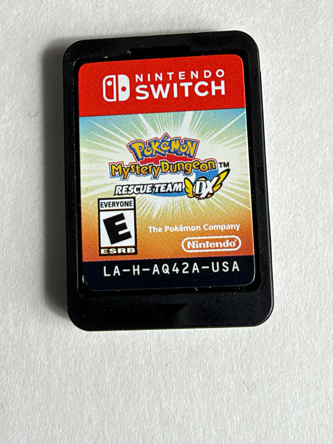 Pokémon Mystery Dungeon Rescue Team DX Nintendo Switch original USA game cartridge front view