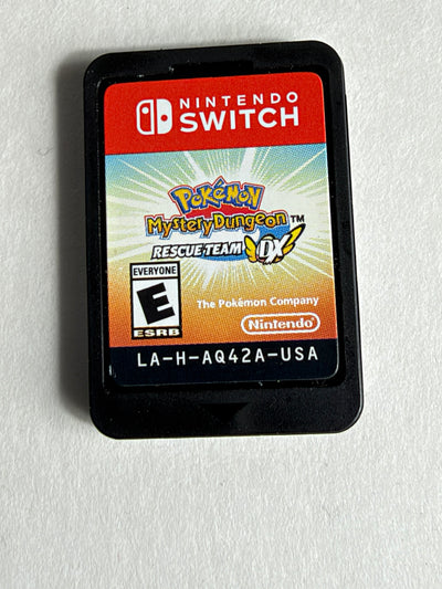 Pokémon Mystery Dungeon Rescue Team DX Nintendo Switch original USA game cartridge front view