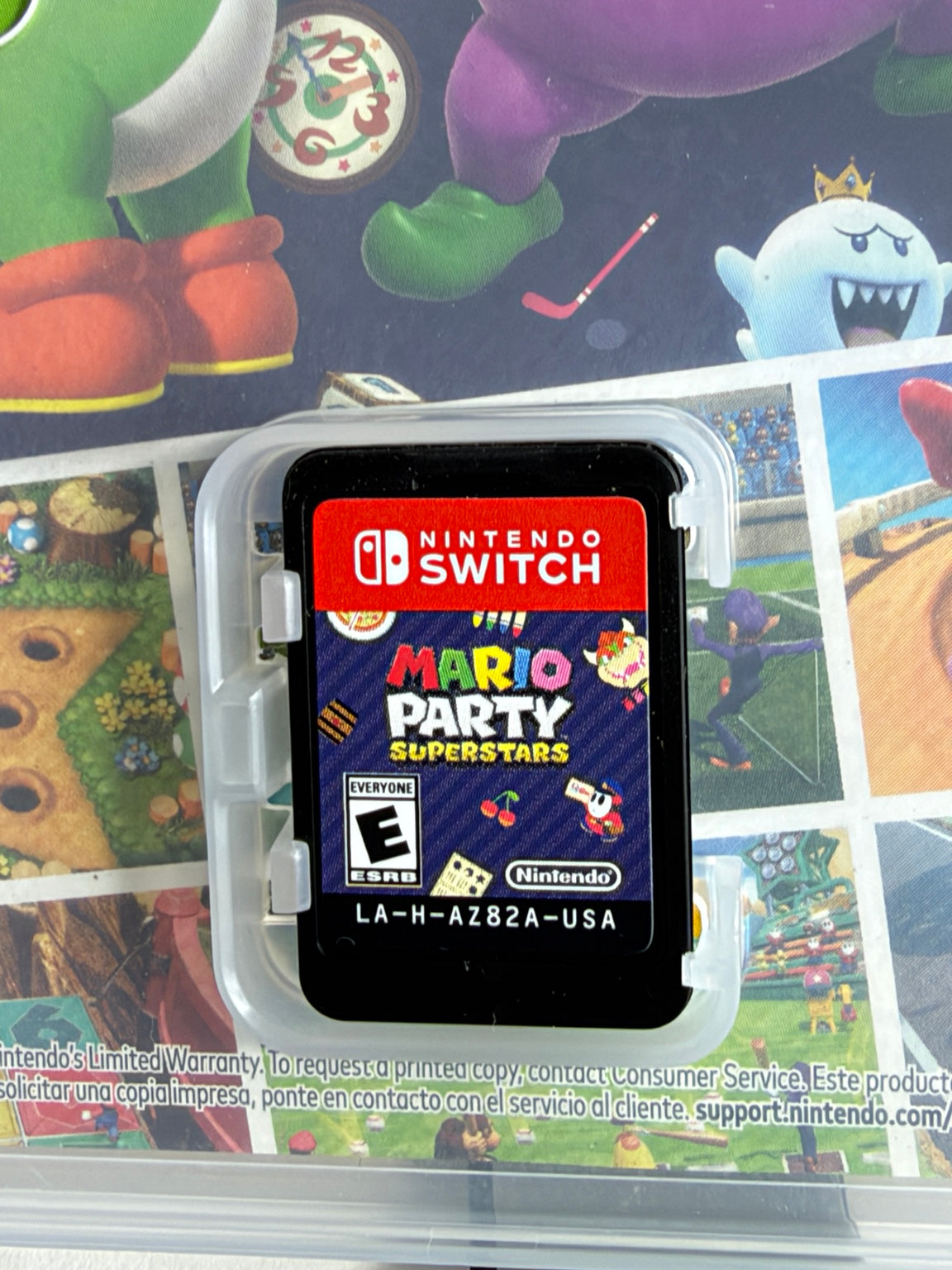 Authentic Mario Party Superstars Nintendo Switch USA game cartridge LA-H-AZ82A-USA