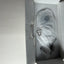 A white protective plastic bag with a black recycling symbol and partial 'AIR.