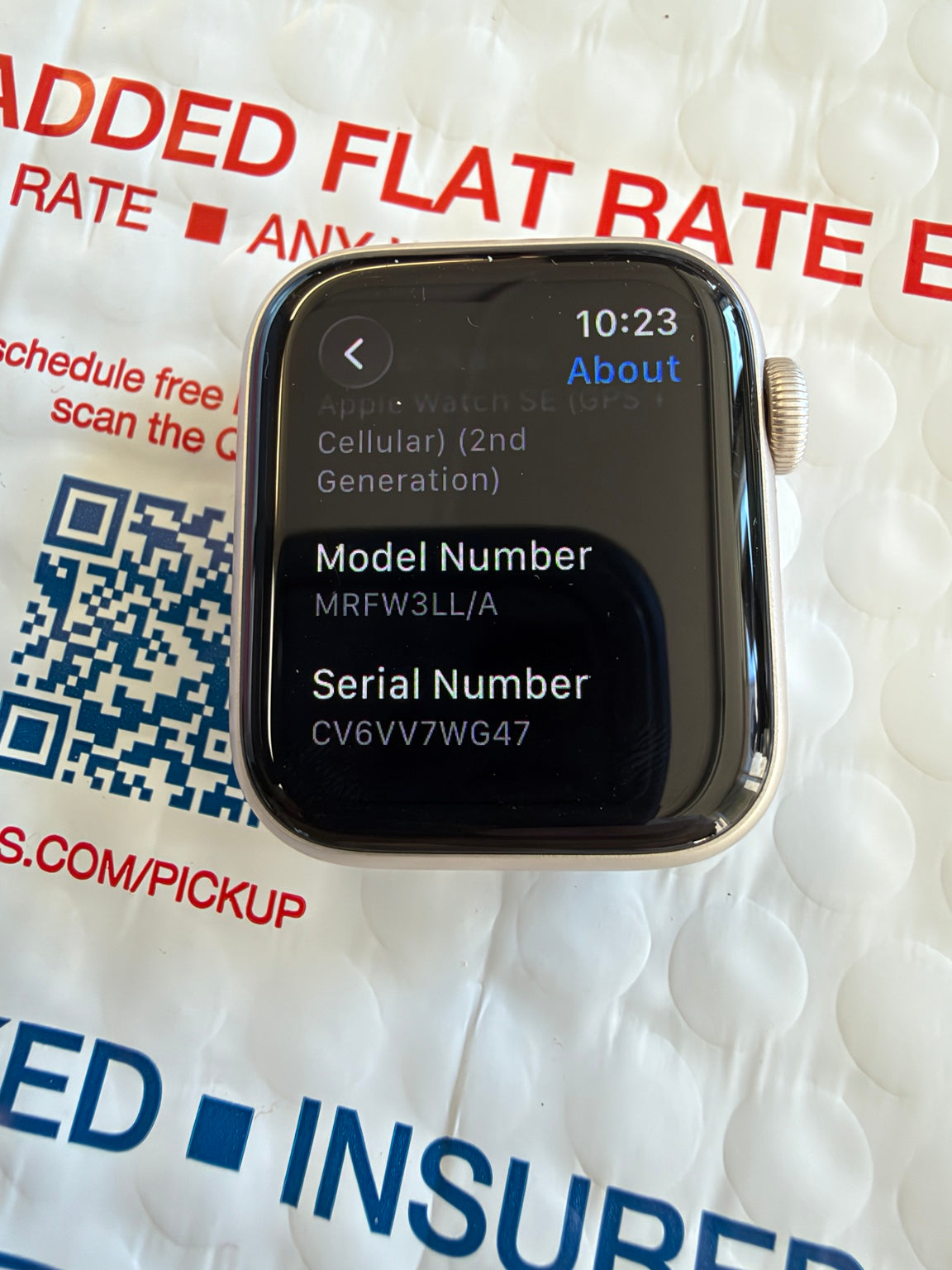 Apple Watch SE 2nd Gen 40mm GPS Cellular model information