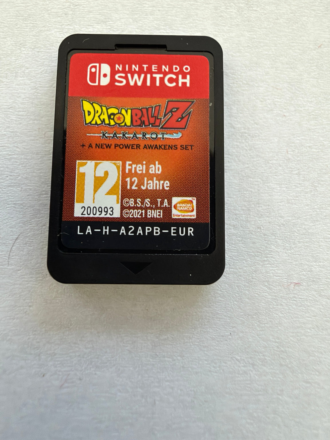 Dragon Ball Z Kakarot A New Power Awakens Set Nintendo Switch EUR game cartridge front
