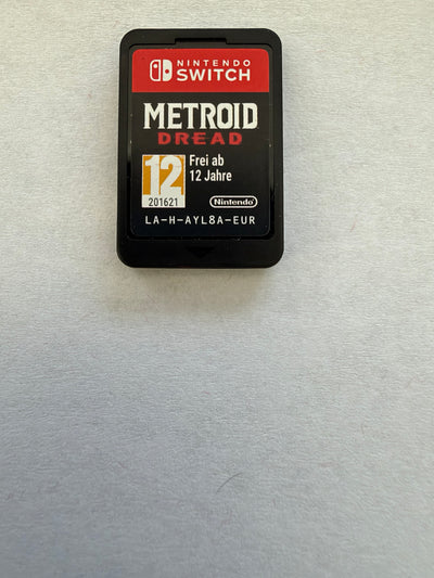 Metroid Dread Nintendo Switch European EUR game cartridge front