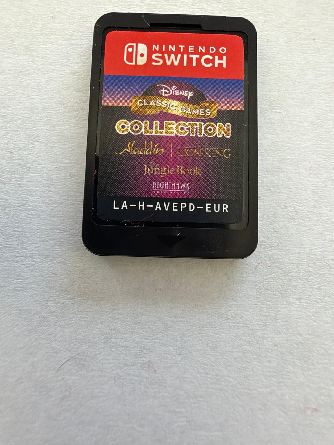 Disney Classic Games Collection Aladdin Lion King Jungle Book Nintendo Switch EUR cartridge front