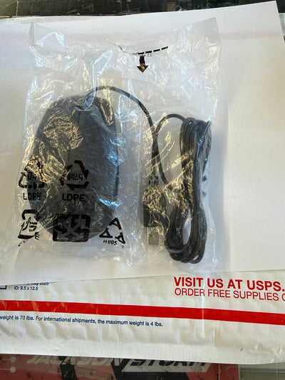 Dell MS111 wired USB optical mouse black new in packaging