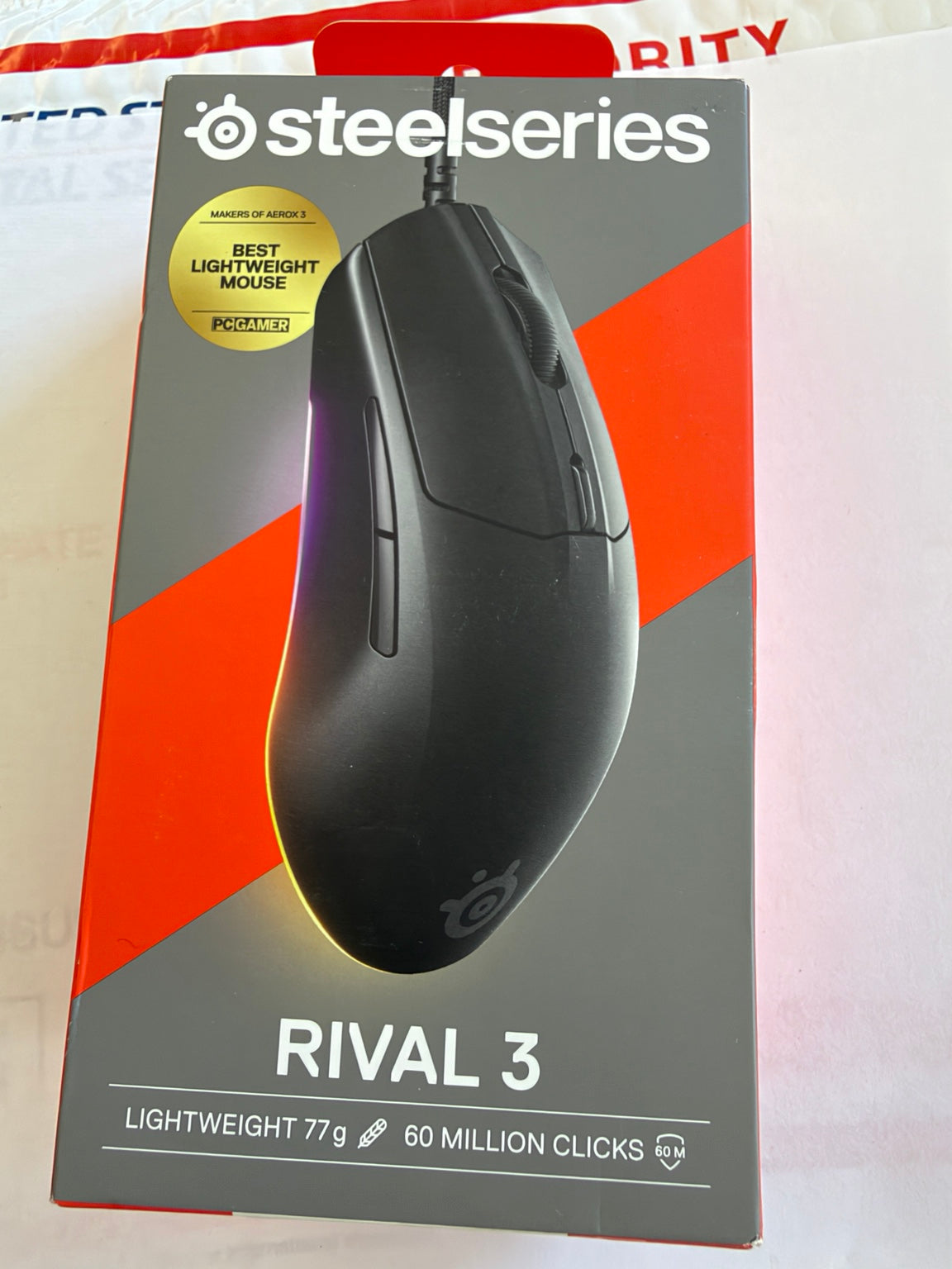 SteelSeries Rival 3 Gen 2 wired gaming mouse black new box