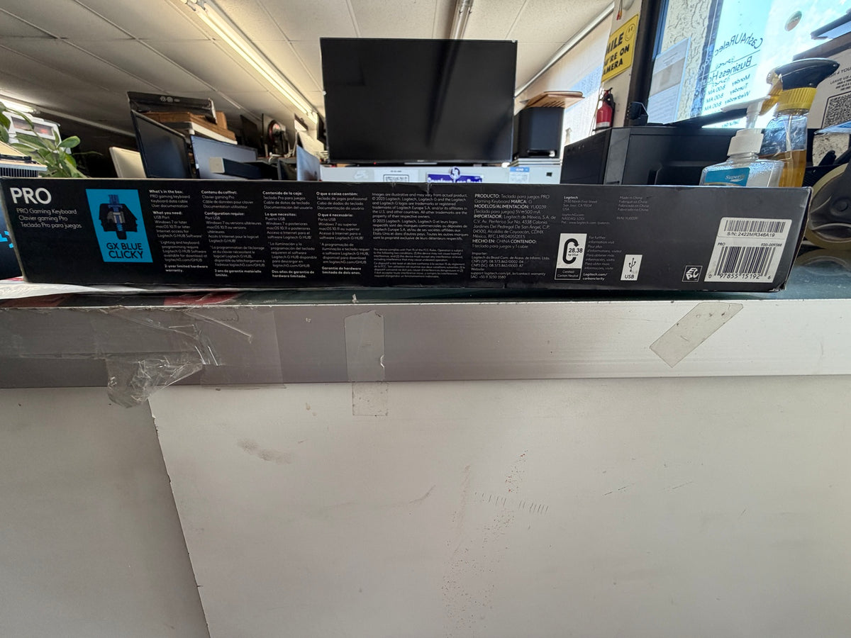 Logitech G PRO mechanical gaming keyboard product packaging