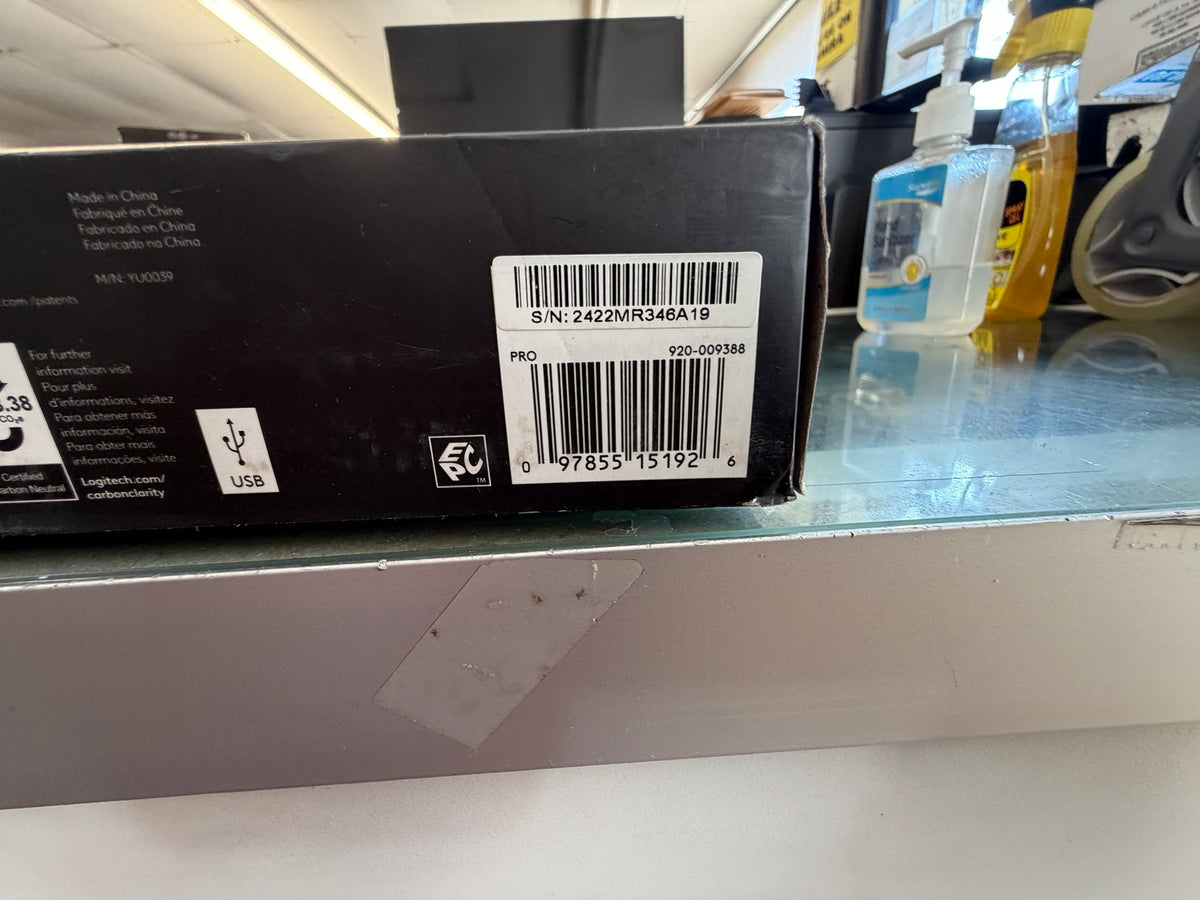 Logitech G PRO keyboard 920-009388 product label