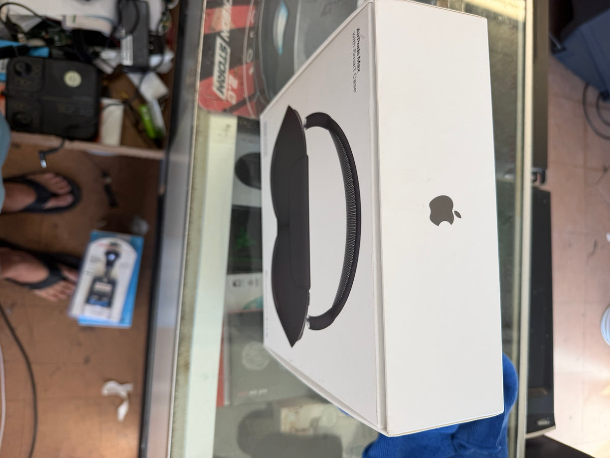 Apple AirPods Max white retail box with Apple logo