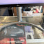 LG 27UL650-W 4K monitor silver curved adjustable stand close-up