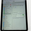 Apple iPad 10th Gen Silver showing battery settings and 100 percent charge