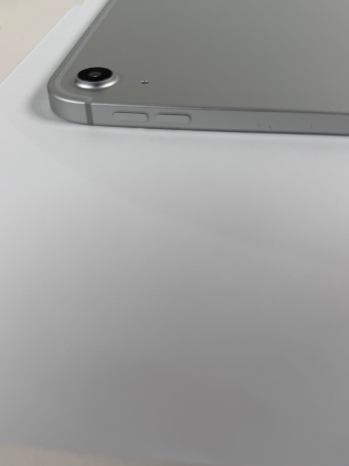 Apple iPad 10th Generation Silver rear camera and volume buttons