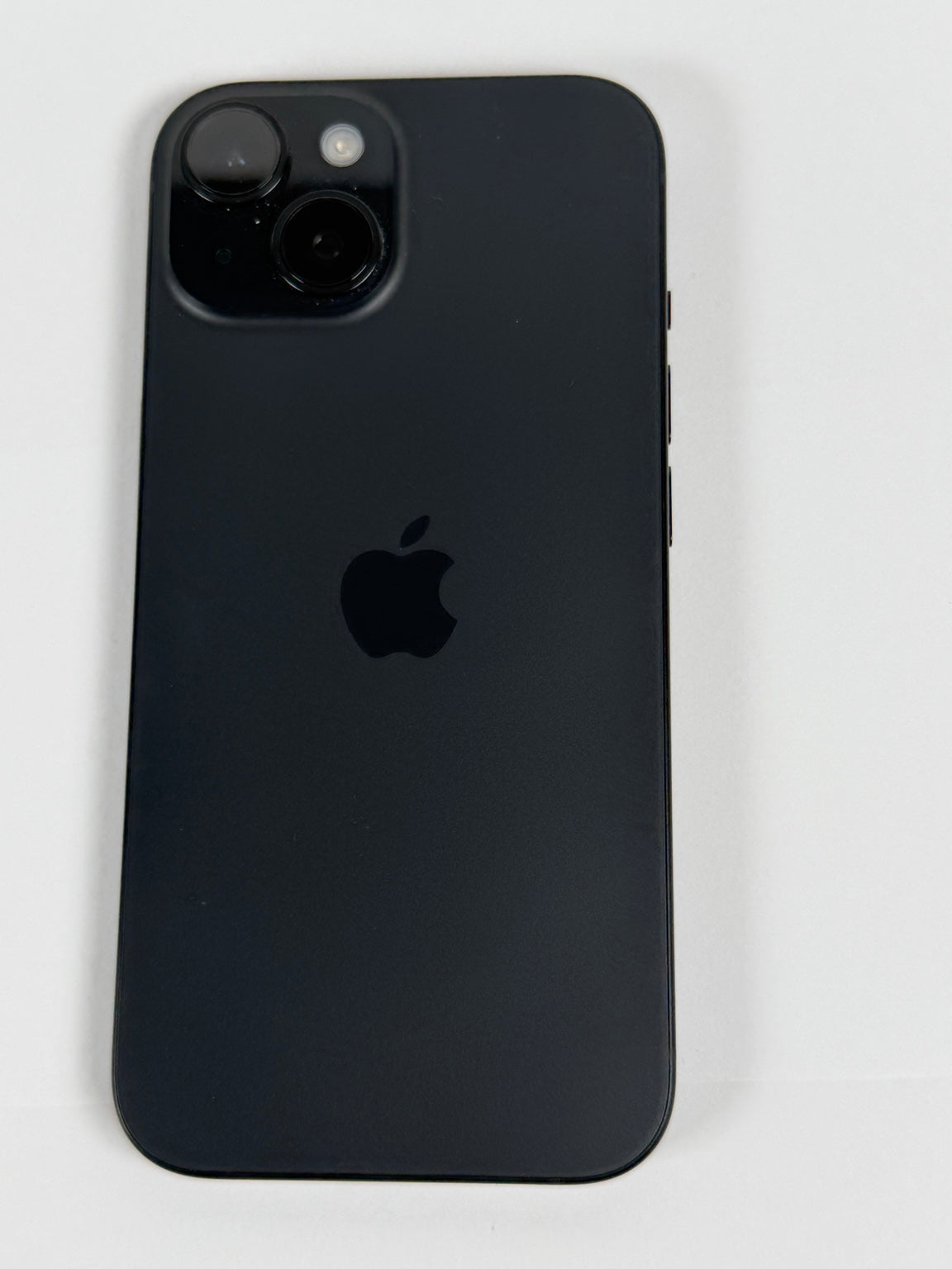 Apple iPhone 15 128GB Black rear view with dual cameras