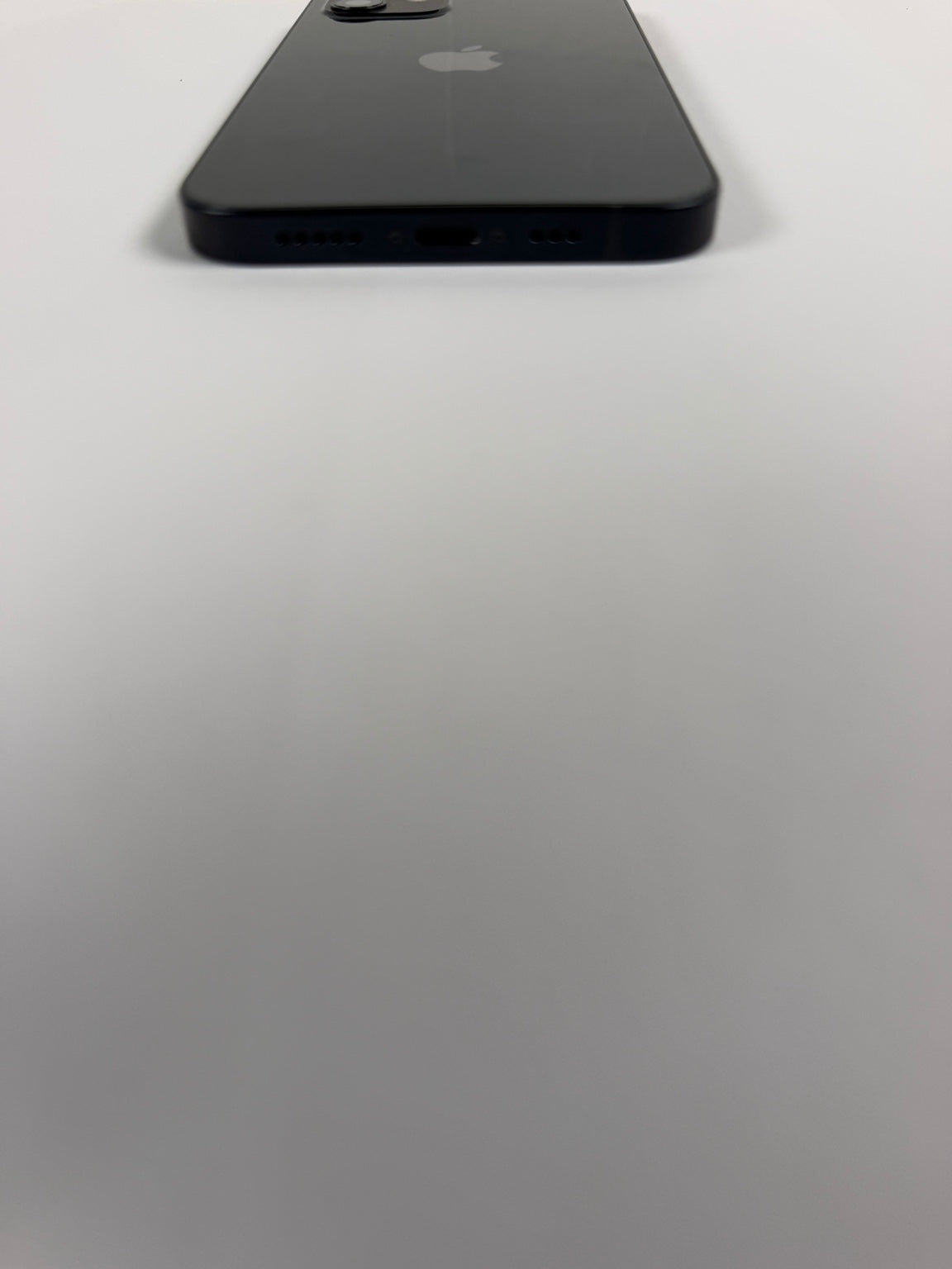Apple iPhone 12 Black bottom Lightning charging port