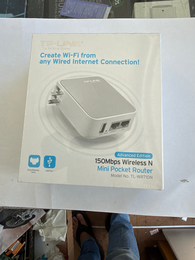 TP-Link TL-WR710N 150Mbps Wireless N Mini Pocket Travel Router Advanced Edition New Sealed