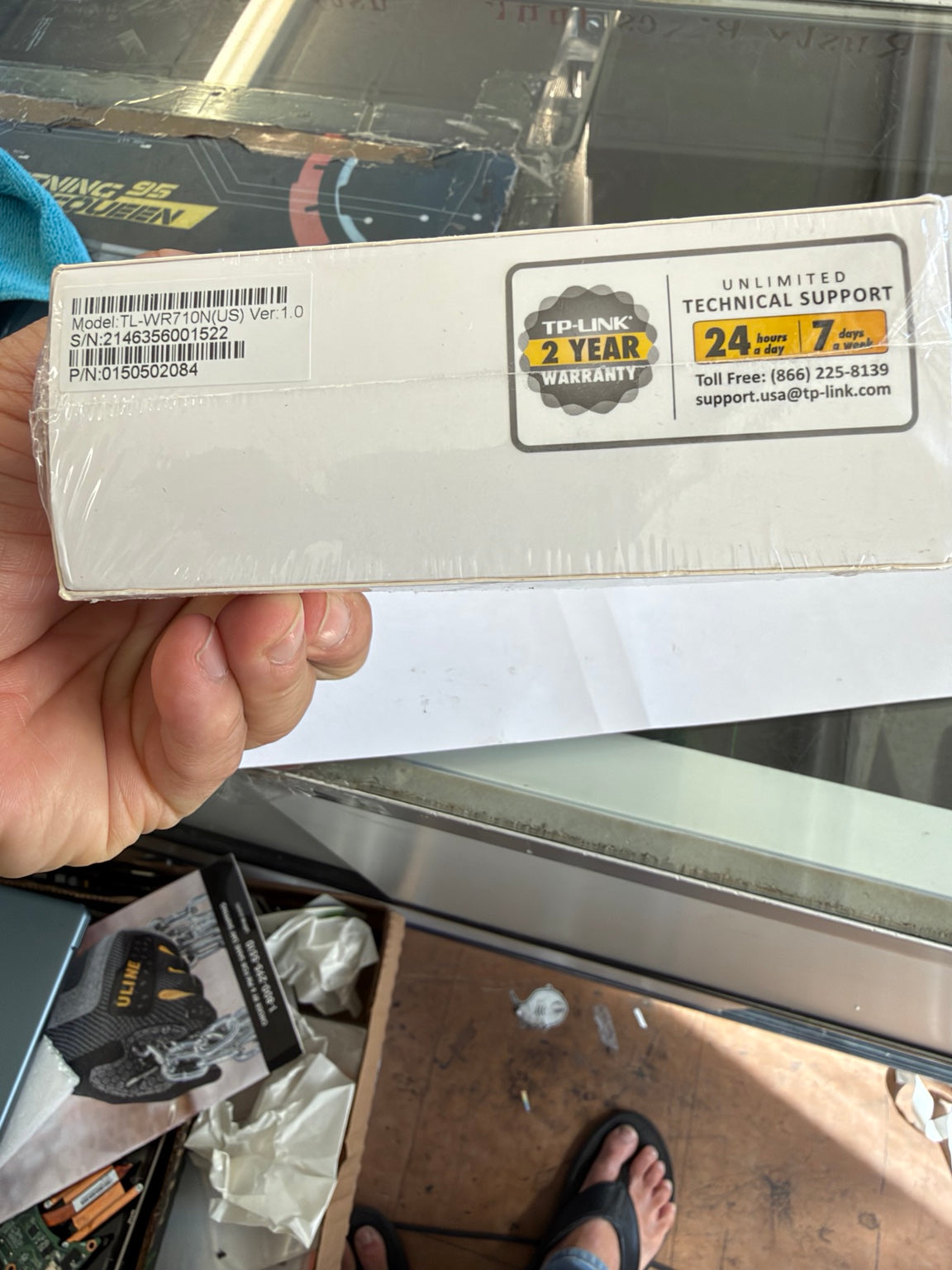 TP-Link TL-WR710N US Version 1.0 new sealed router model number and UPC barcode