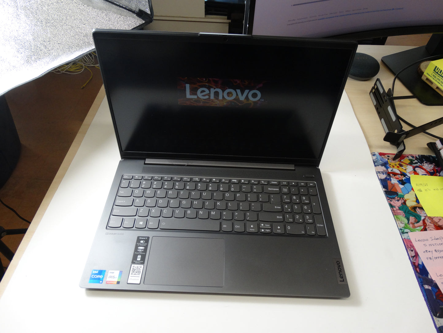 Lenovo IdeaPad 5 – 15.6" FHD Display, Intel i5 Quad-Core, 8GB RAM, SSD Storage