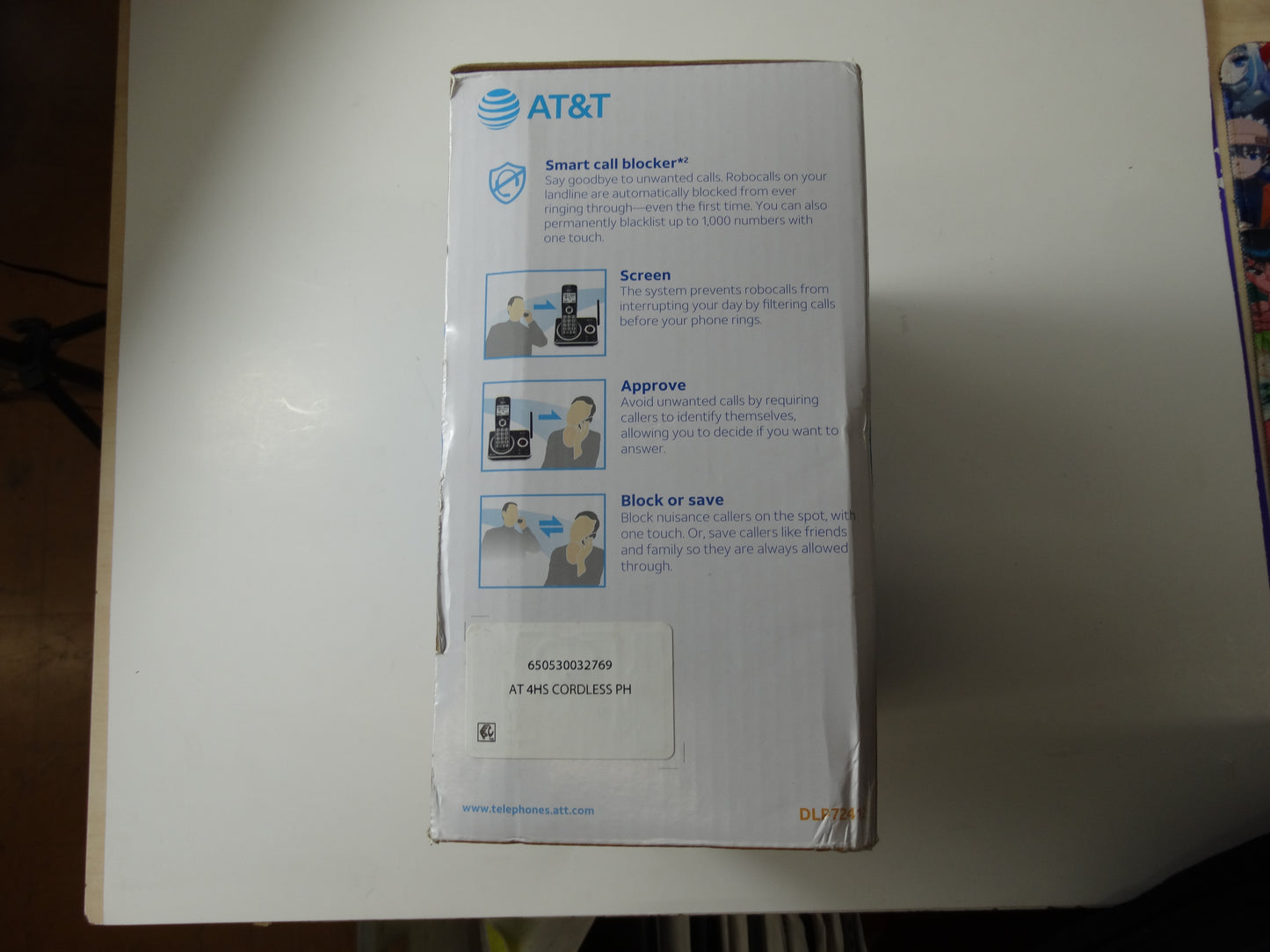 AT&T DLP72412 – 4-Handset Expandable Cordless Phone with Bluetooth, Smart Call Blocker & Answering System
